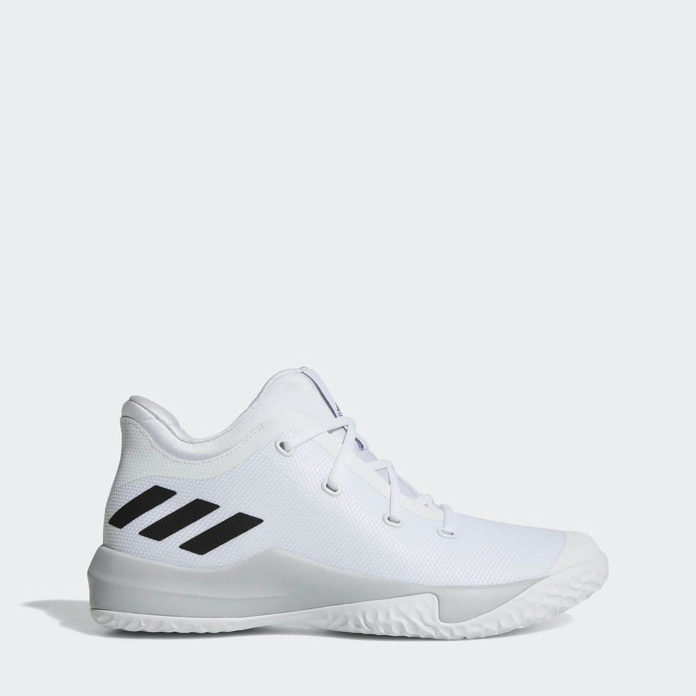 Adidas Rise Up 2 - παπουτσια μπασκετ ανδρικα - Ασπρα/Γκρι/Μαυρα,Μέγεθος: EU 36 – 54 2/3 (541HIBAQ)